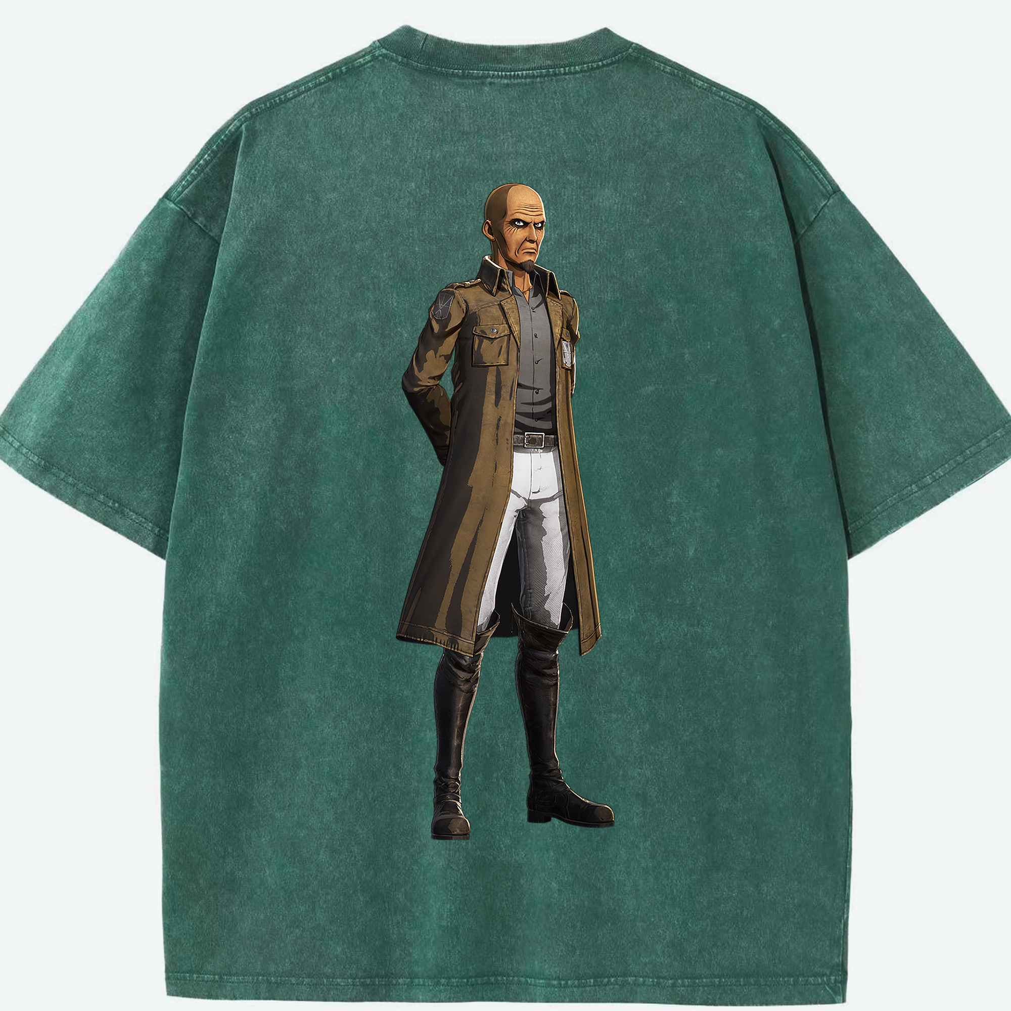 （画像用） 進撃の巨人 Attack on Titan 綿100% ヴィンテージ風 半袖Tシャツ（背面プリント）